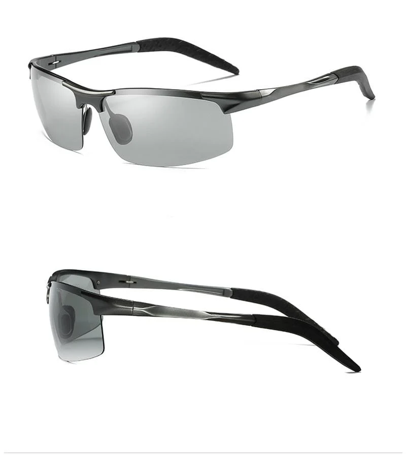 Männer Photochrome Polarisierte Sonnenbrille Aluminium Rahmen UV400 Sonnenbrille Männliche Brillen Schutzbrillen