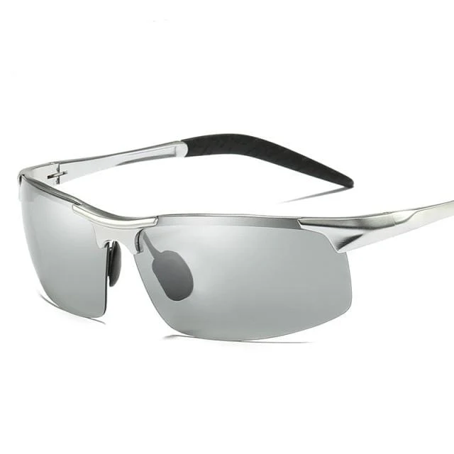 Männer Photochrome Polarisierte Sonnenbrille Aluminium Rahmen UV400 Sonnenbrille Männliche Brillen Schutzbrillen