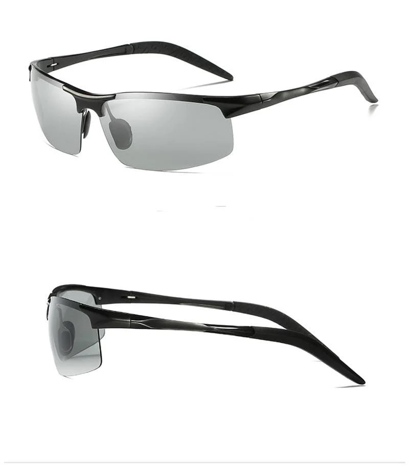 Männer Photochrome Polarisierte Sonnenbrille Aluminium Rahmen UV400 Sonnenbrille Männliche Brillen Schutzbrillen