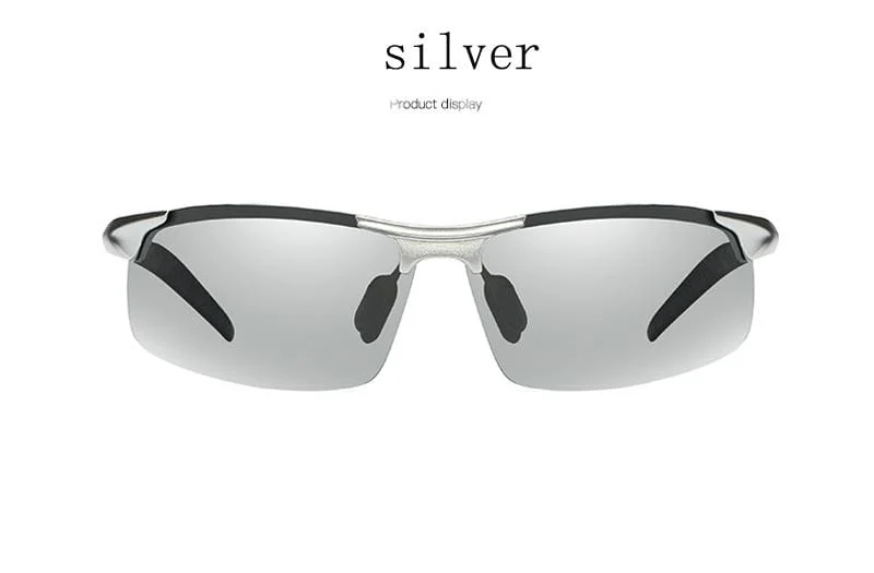 Männer Photochrome Polarisierte Sonnenbrille Aluminium Rahmen UV400 Sonnenbrille Männliche Brillen Schutzbrillen