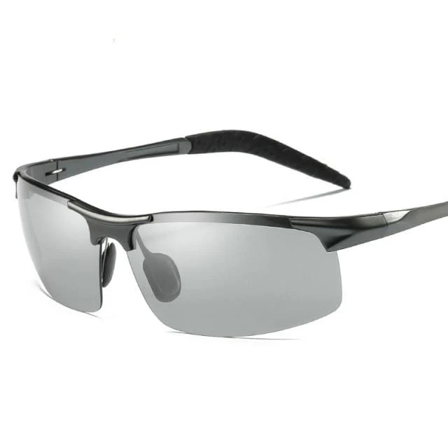 Männer Photochrome Polarisierte Sonnenbrille Aluminium Rahmen UV400 Sonnenbrille Männliche Brillen Schutzbrillen