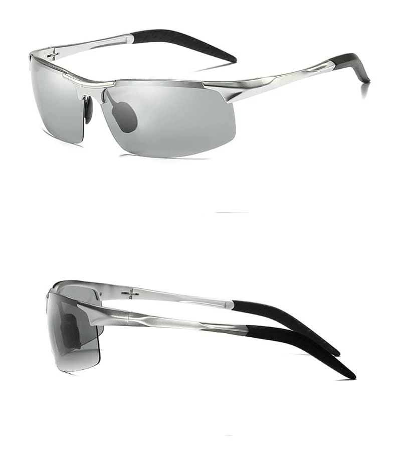 Männer Photochrome Polarisierte Sonnenbrille Aluminium Rahmen UV400 Sonnenbrille Männliche Brillen Schutzbrillen
