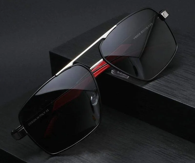 Männer Vintage Aluminium Polarisierte Sonnenbrille Klassische Marke sonnenbrille Beschichtung Objektiv Fahren Brillen Für Männer/Frauen M6608