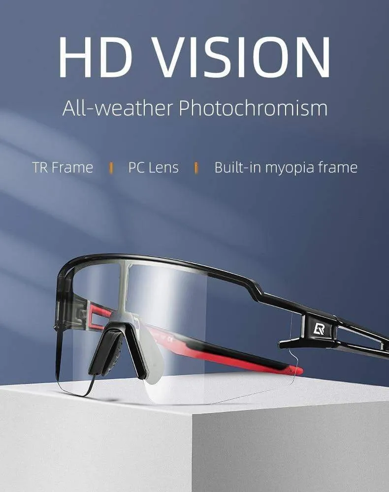Photochrome Radfahren Gläser Polarisierte Integrierte Myopie Rahmen Sport Sonnenbrille Männer Frauen Gläser Radfahren Brillen Goggle