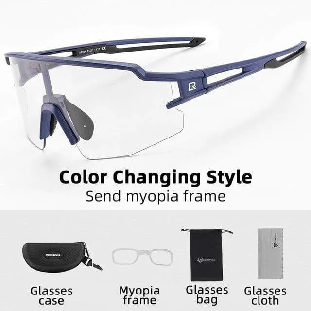 Photochrome Radfahren Gläser Polarisierte Integrierte Myopie Rahmen Sport Sonnenbrille Männer Frauen Gläser Radfahren Brillen Goggle