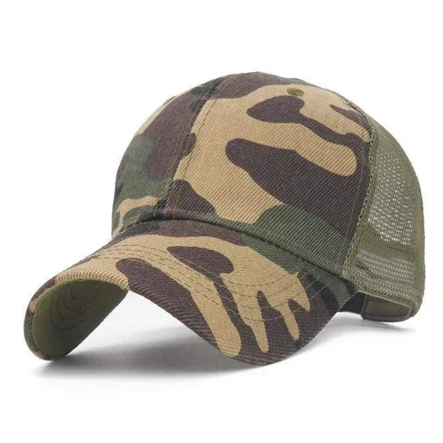 Männer Baseball Caps Armee Taktische Camouflage Kappe Outdoor Dschungel Jagd Snapback Hut Für Frauen Knochen Papa Hut