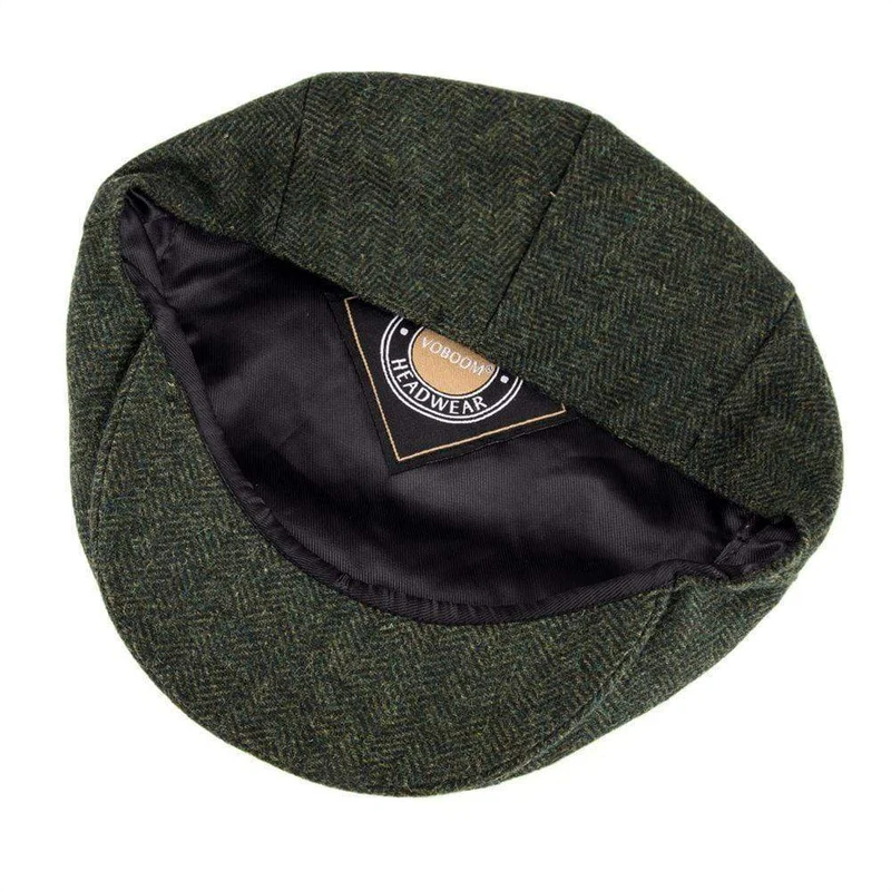 Wolle Tweed Fischgrätenmuster Irish Cap Männer Frauen Baskenmütze Cabbie Fahrer Hut Golf Ivy Flache Hüte Grün Schwarz Gelb 200
