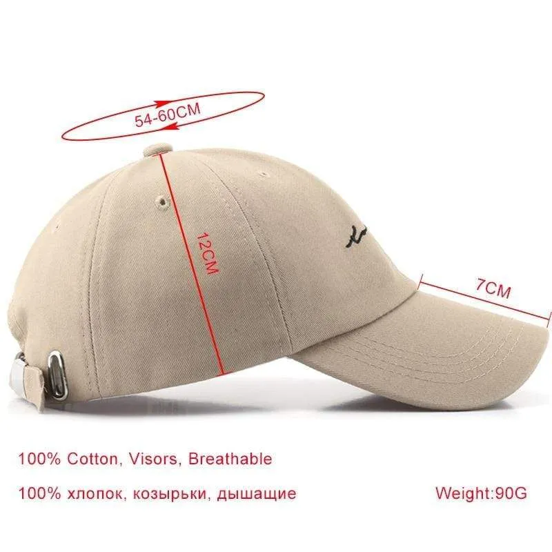 Baumwoll-Baseballmütze für Damen und Herren, modische Snapback-Kappe, Unisex, Hip-Hop-Hüte, Stickerei, Sommer-Sonnenhüte, Gorras