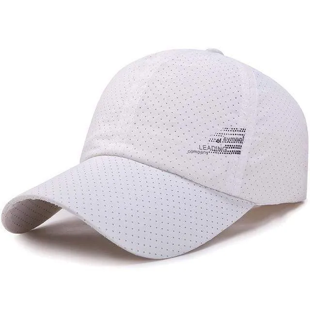 Baseball Cap Schnelltrocknende Hüte Herren Damen Sommer Unisex Atmungsaktiv Sport Pure Color Snapback Hat Bone Baseball Hat