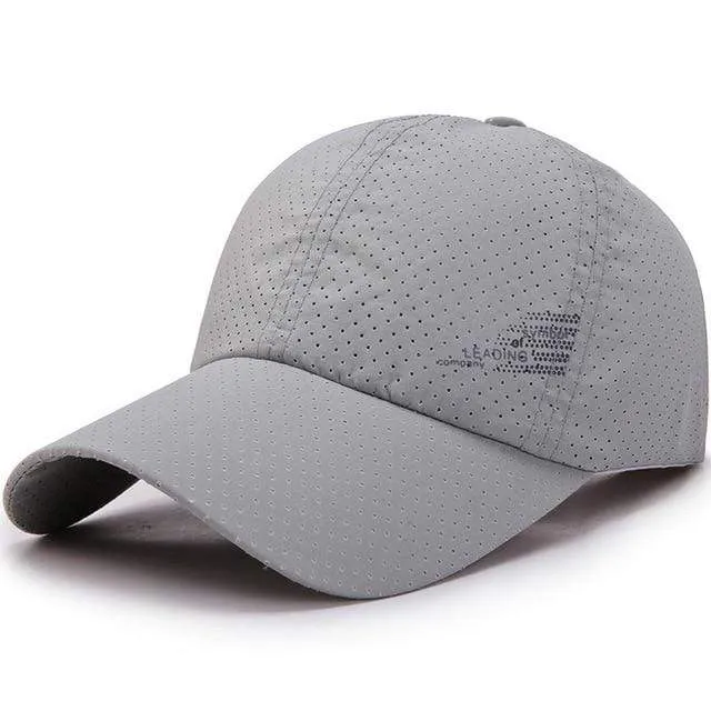 Baseball Cap Schnelltrocknende Hüte Herren Damen Sommer Unisex Atmungsaktiv Sport Pure Color Snapback Hat Bone Baseball Hat