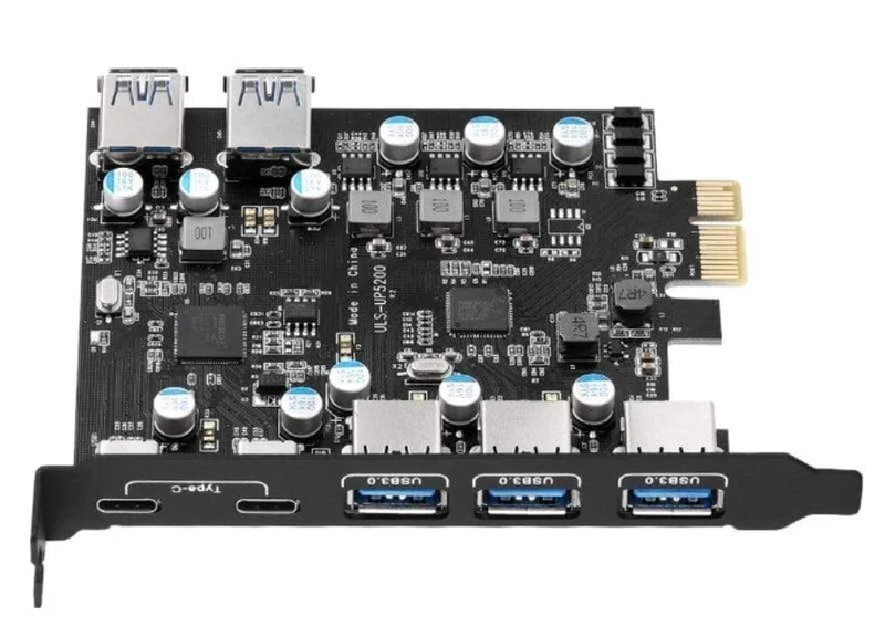 PCIE zu 5 Ports USB3.0 Konverter Dual Ports USB3.1 Typ-C PCI Express Erweiterungskarte Interner USB 3.0 für Mac Pro Fresco Fl1100