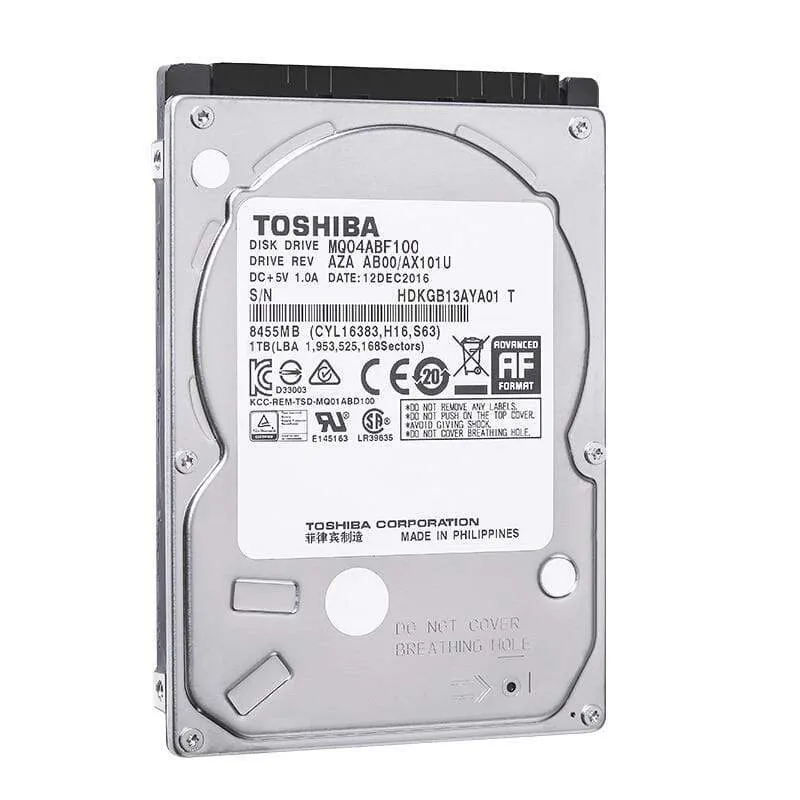 Toshiba 500 GB 1 TB 2 TB Festplatte Laptop 2.5 SATA III HD Notebook 500G 1T 2T Interne Festplatte 2.5 "Festplatte Interne 5400 U / min SATA3