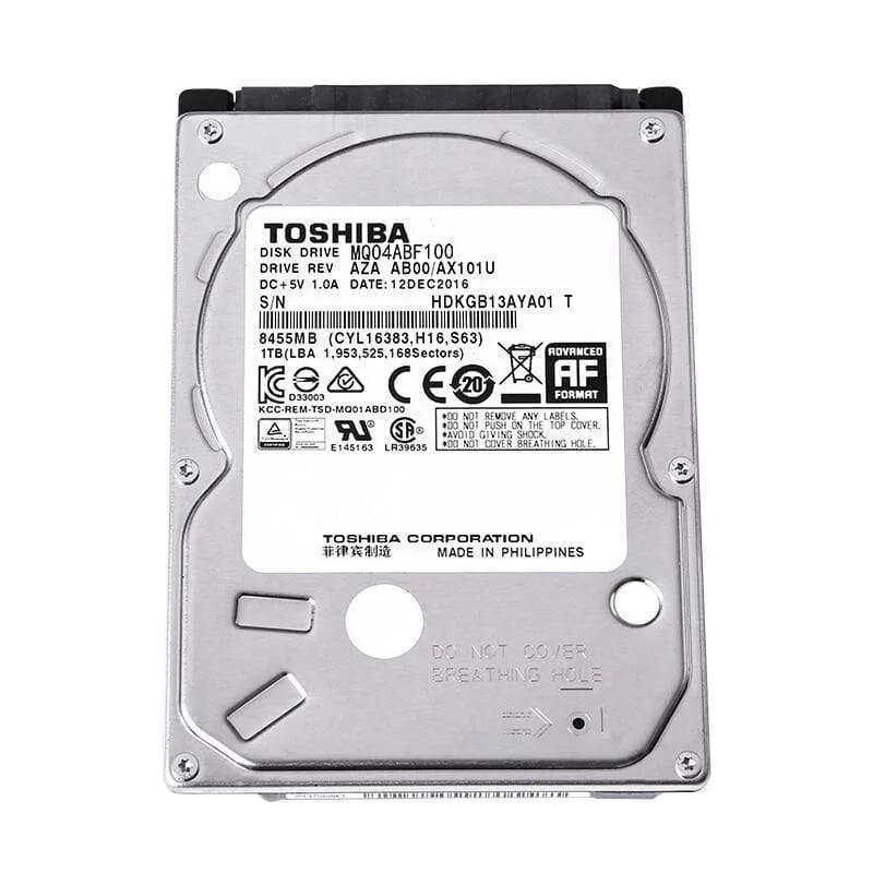 Toshiba 500 GB 1 TB 2 TB Festplatte Laptop 2.5 SATA III HD Notebook 500G 1T 2T Interne Festplatte 2.5 "Festplatte Interne 5400 U / min SATA3