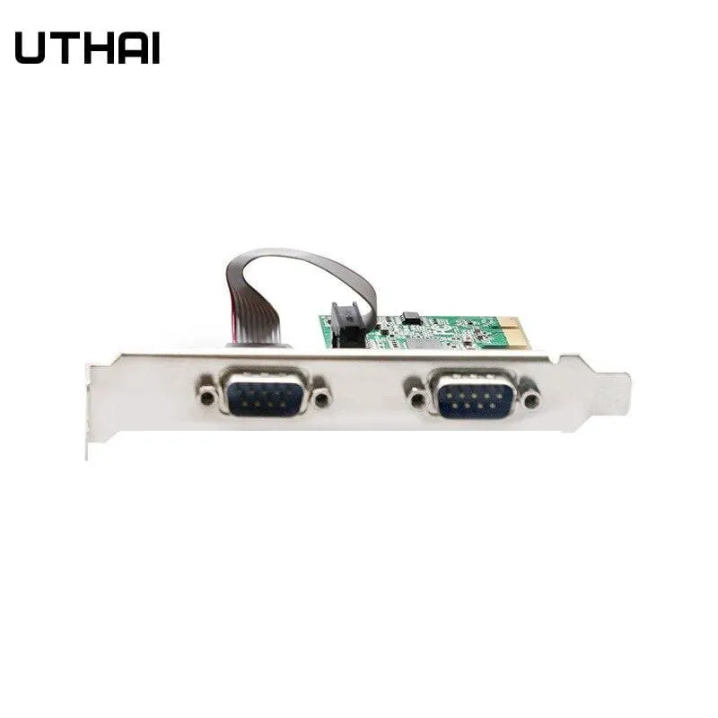 PC An zwei serielle Anschlüsse RS232-Schnittstelle Industrielle Steuerung Computer-Erweiterungskarte Computeradapter PCI-E-serielle Karte