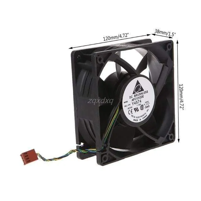 120x120x38mm bürstenloser DC 12V 1.6A PWM Server Lüfter für Delta AFC1212DE