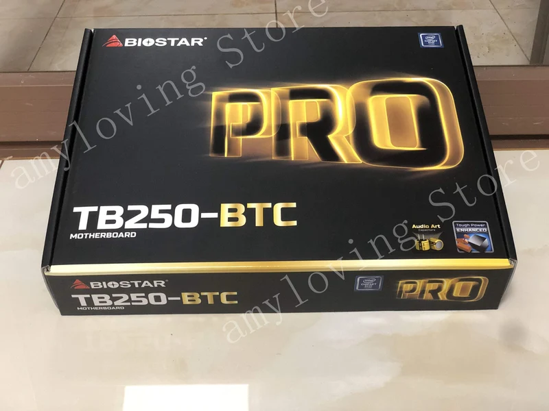 Mining-Motherboard für BIOSTAR TB250-BTC 6PCIE-GPU-Karten B250 LGA 1151 DDR4 TB250 ATX BTC 6-Karten-Mainboard