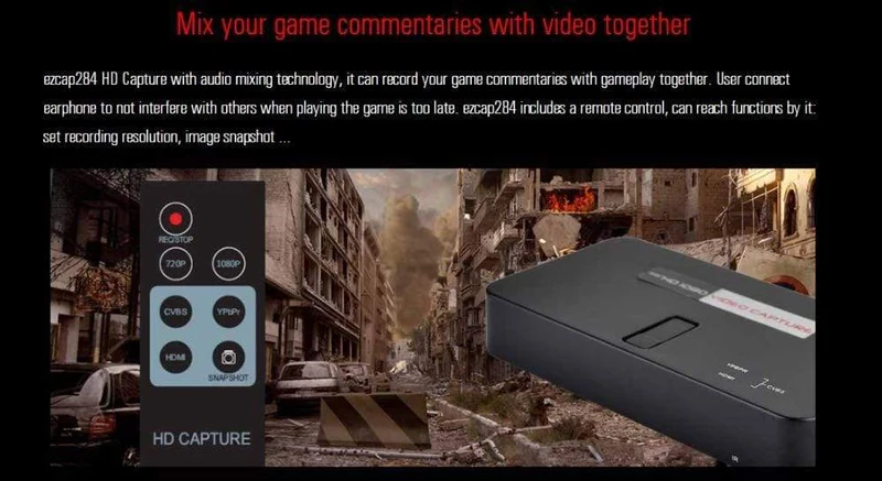 EZCAP 284 1080P HDMI-kompatibles Spiel HD Video Capture Box Grabber für XBOX PS3 PS4 TV Medical Online