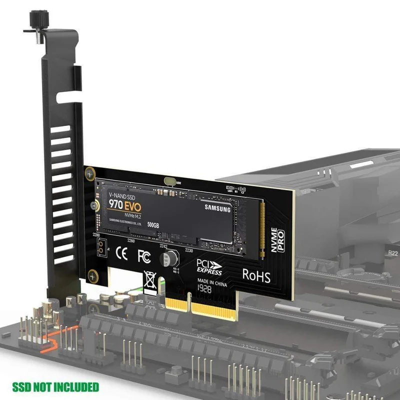 M.2 NVMe SSD Express Karte M Key zu PCIE 3.0 X4 Adapter Externe SSD Unterstützung 230-2280 Größe M.2 FULL SPEED