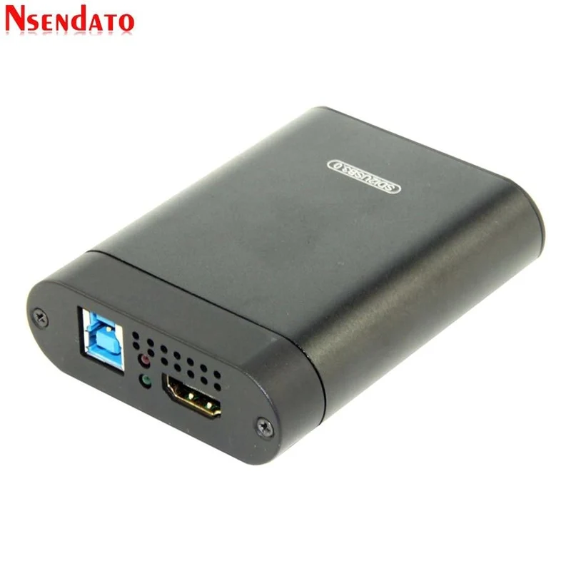 USB3.0 SDI 60FPS HD-Videoaufnahmekarte HD auf USB 3.0 2.0 Videoaufnahmebox-Adapter Dongle Spiel Live-Streaming-Übertragung