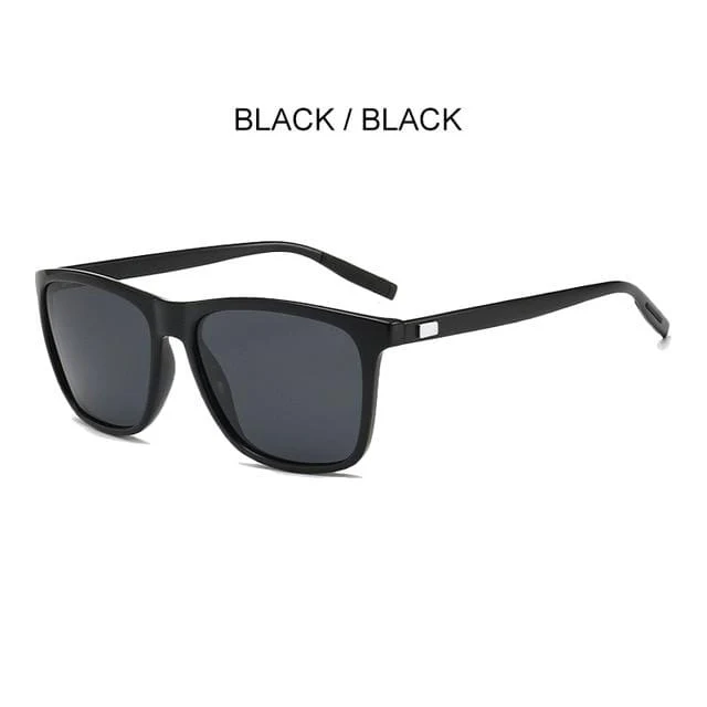 Polarisierte Sonnenbrille Herren 2021 UV400 Fahrerspiegel Quadratische Sonnenbrille Retro Vintage Blendschutz Sonnenbrille für Männer