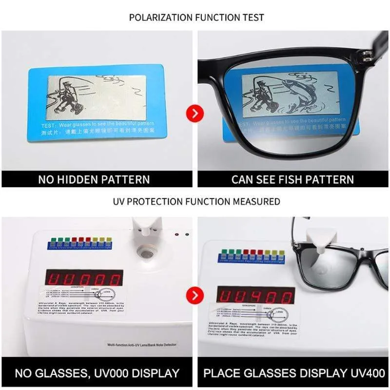 Polarisierte Sonnenbrille Herren 2021 UV400 Fahrerspiegel Quadratische Sonnenbrille Retro Vintage Blendschutz Sonnenbrille für Männer