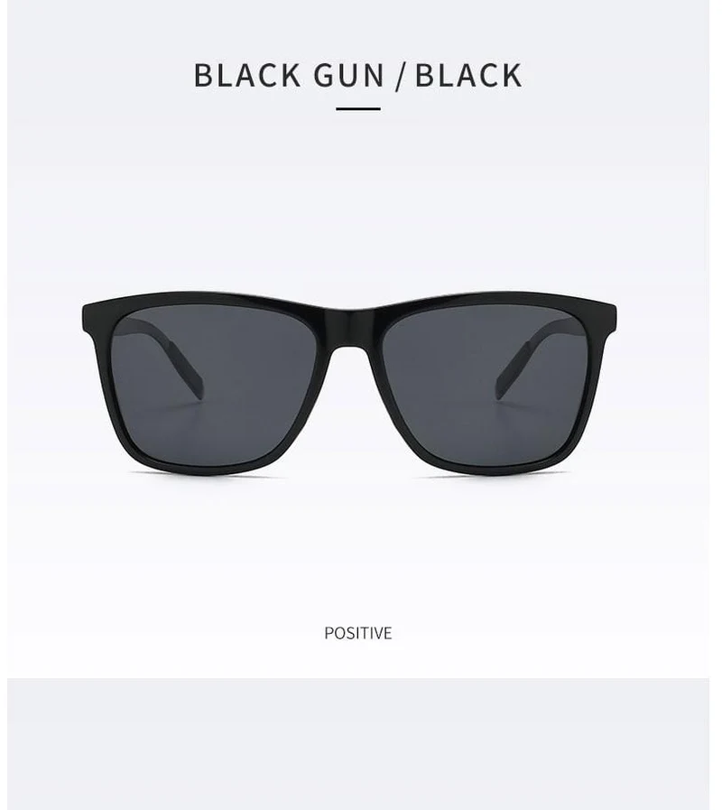 Polarisierte Sonnenbrille Herren 2021 UV400 Fahrerspiegel Quadratische Sonnenbrille Retro Vintage Blendschutz Sonnenbrille für Männer