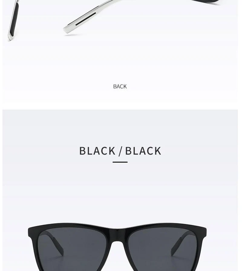 Polarisierte Sonnenbrille Herren 2021 UV400 Fahrerspiegel Quadratische Sonnenbrille Retro Vintage Blendschutz Sonnenbrille für Männer