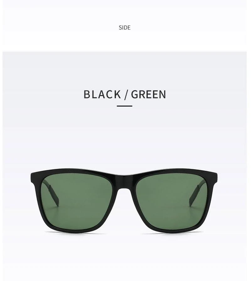 Polarisierte Sonnenbrille Herren 2021 UV400 Fahrerspiegel Quadratische Sonnenbrille Retro Vintage Blendschutz Sonnenbrille für Männer