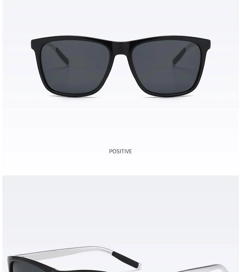 Polarisierte Sonnenbrille Herren 2021 UV400 Fahrerspiegel Quadratische Sonnenbrille Retro Vintage Blendschutz Sonnenbrille für Männer