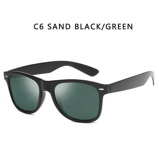 Vintage Polarisierte Sonnenbrille Männer Frauen Marke Designer Fahrer Shades Männliche Sonnenbrille Frauen Männer Spuare Spiegel Sommer UV400 Oculos