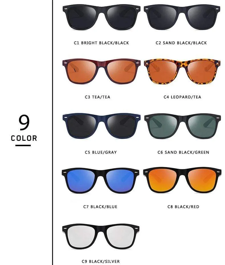 Vintage Polarisierte Sonnenbrille Männer Frauen Marke Designer Fahrer Shades Männliche Sonnenbrille Frauen Männer Spuare Spiegel Sommer UV400 Oculos
