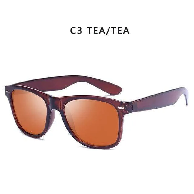 Vintage Polarisierte Sonnenbrille Männer Frauen Marke Designer Fahrer Shades Männliche Sonnenbrille Frauen Männer Spuare Spiegel Sommer UV400 Oculos