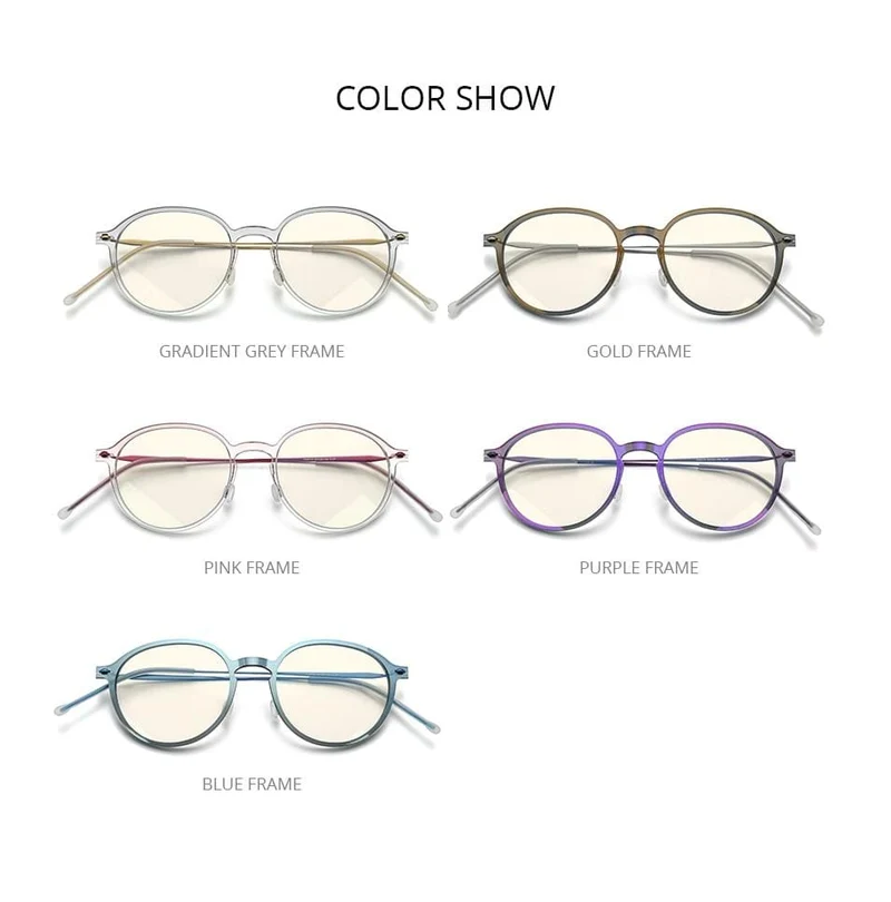 Anti-Blaulicht-blockierende Brille für Damen, 2020, neue Anti-Blue-Rays-Computerbrille für Herren, FAB019 (Nylonrahmen, Titan-Brille)