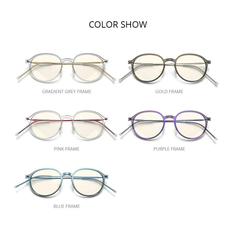 Anti-Blaulicht-blockierende Brille für Damen, 2020, neue Anti-Blue-Rays-Computerbrille für Herren, FAB019 (Nylonrahmen, Titan-Brille)