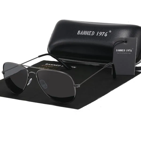 Klassische HD Polarisierte Metallfassung Aviation Sonnenbrille Designer Damen Herren Feminin Markenname Oculos Vintage Brille