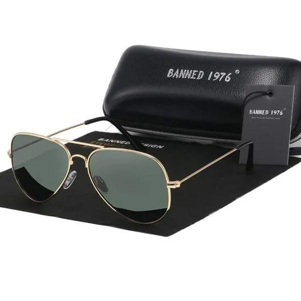 Klassische HD Polarisierte Metallfassung Aviation Sonnenbrille Designer Damen Herren Feminin Markenname Oculos Vintage Brille
