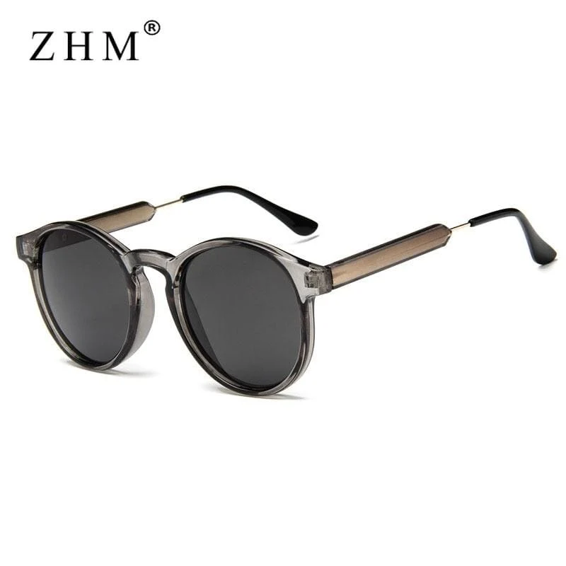 Retro Runde Sonnenbrille Frauen Männer Marke Design Transparent Weibliche Sonnenbrille Männer Oculos De Sol Feminino Lunette Soleil