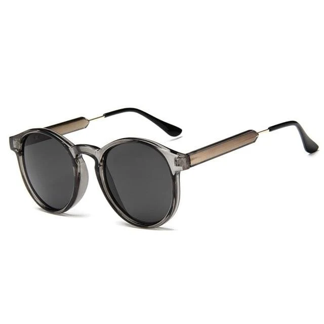 Retro Runde Sonnenbrille Frauen Männer Marke Design Transparent Weibliche Sonnenbrille Männer Oculos De Sol Feminino Lunette Soleil