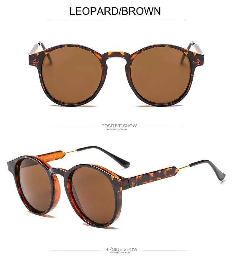 Retro Runde Sonnenbrille Frauen Männer Marke Design Transparent Weibliche Sonnenbrille Männer Oculos De Sol Feminino Lunette Soleil