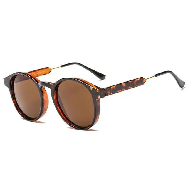 Retro Runde Sonnenbrille Frauen Männer Marke Design Transparent Weibliche Sonnenbrille Männer Oculos De Sol Feminino Lunette Soleil
