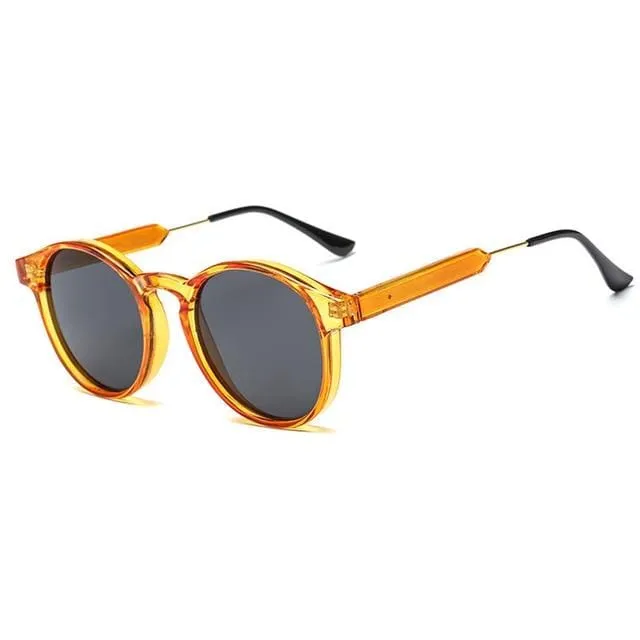 Retro Runde Sonnenbrille Frauen Männer Marke Design Transparent Weibliche Sonnenbrille Männer Oculos De Sol Feminino Lunette Soleil