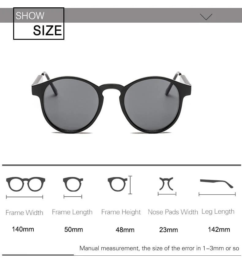 Retro Runde Sonnenbrille Frauen Männer Marke Design Transparent Weibliche Sonnenbrille Männer Oculos De Sol Feminino Lunette Soleil