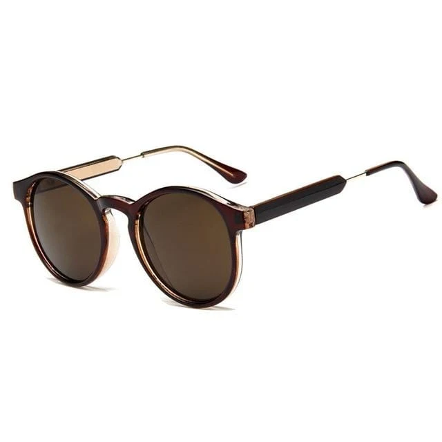 Retro Runde Sonnenbrille Frauen Männer Marke Design Transparent Weibliche Sonnenbrille Männer Oculos De Sol Feminino Lunette Soleil