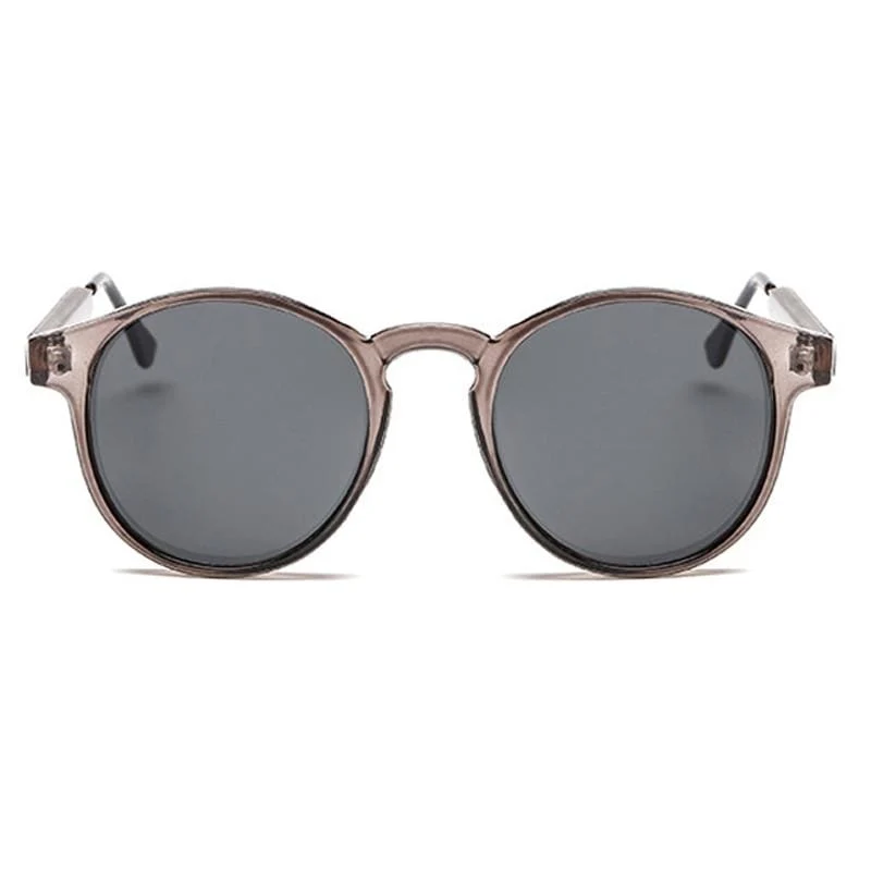 Retro Runde Sonnenbrille Frauen Männer Marke Design Transparent Weibliche Sonnenbrille Männer Oculos De Sol Feminino Lunette Soleil