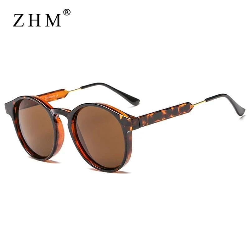 Retro Runde Sonnenbrille Frauen Männer Marke Design Transparent Weibliche Sonnenbrille Männer Oculos De Sol Feminino Lunette Soleil