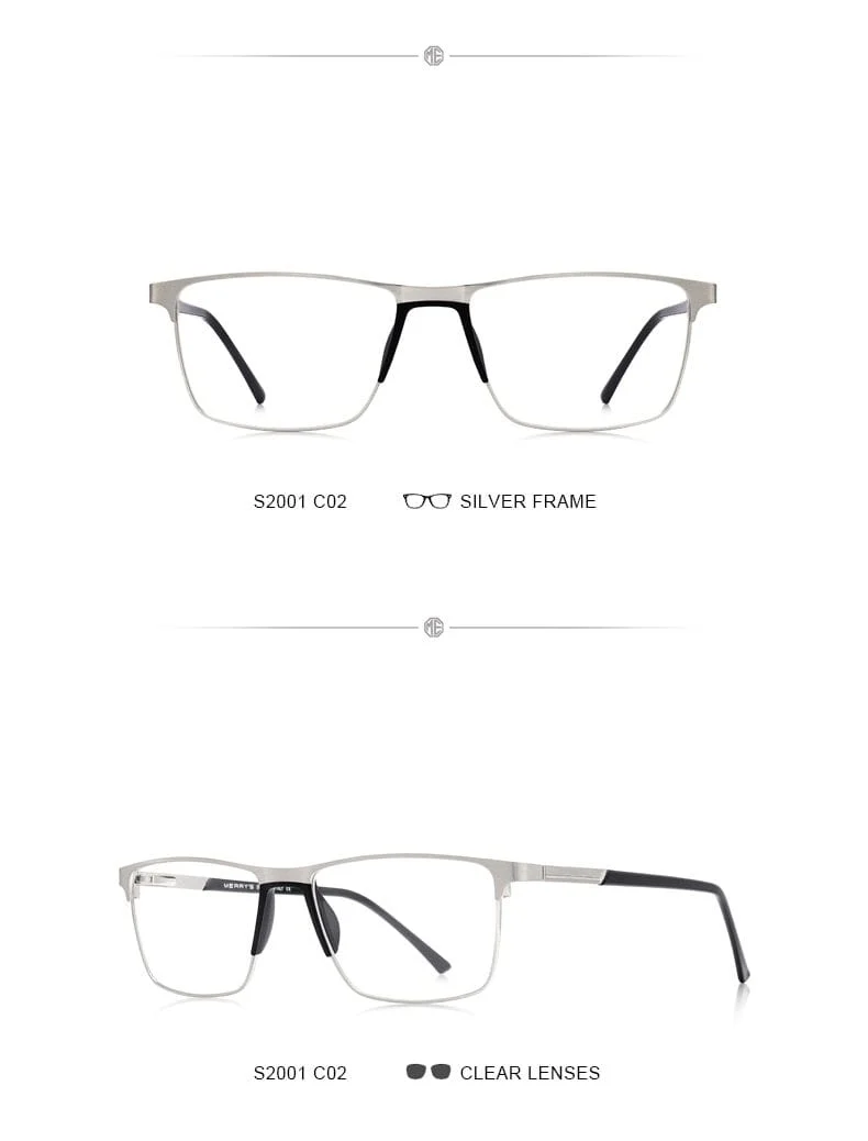 Männer Titan Legierung Brille Rahmen Mode Männlichen Quadratischen Ultraleicht Auge Myopie Brillen S2001