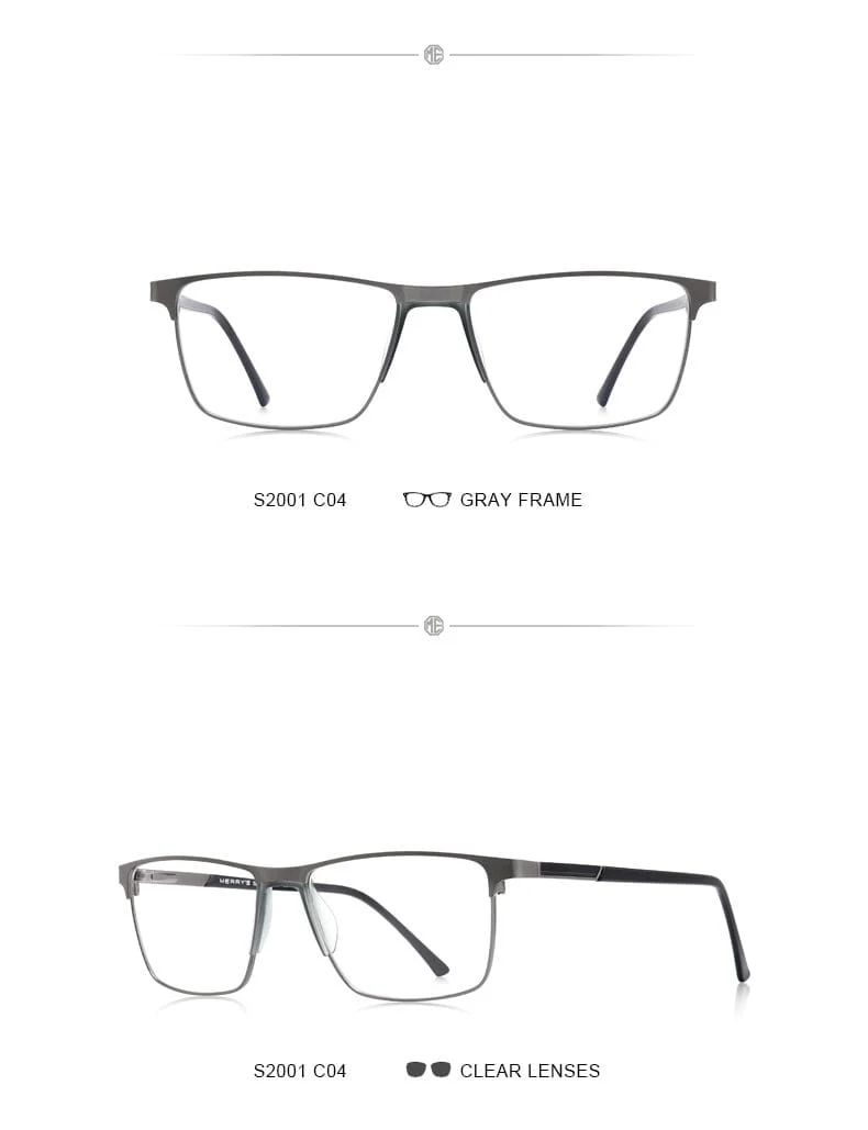 Männer Titan Legierung Brille Rahmen Mode Männlichen Quadratischen Ultraleicht Auge Myopie Brillen S2001