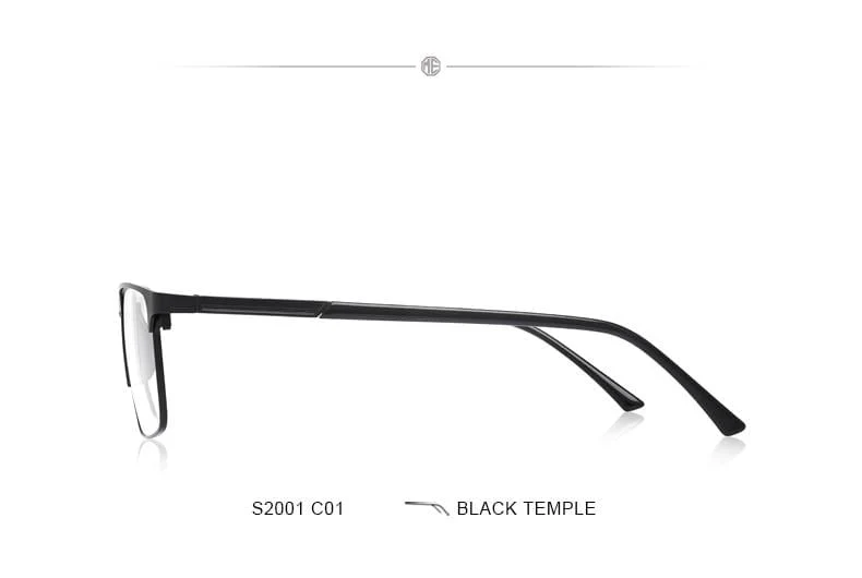 Männer Titan Legierung Brille Rahmen Mode Männlichen Quadratischen Ultraleicht Auge Myopie Brillen S2001