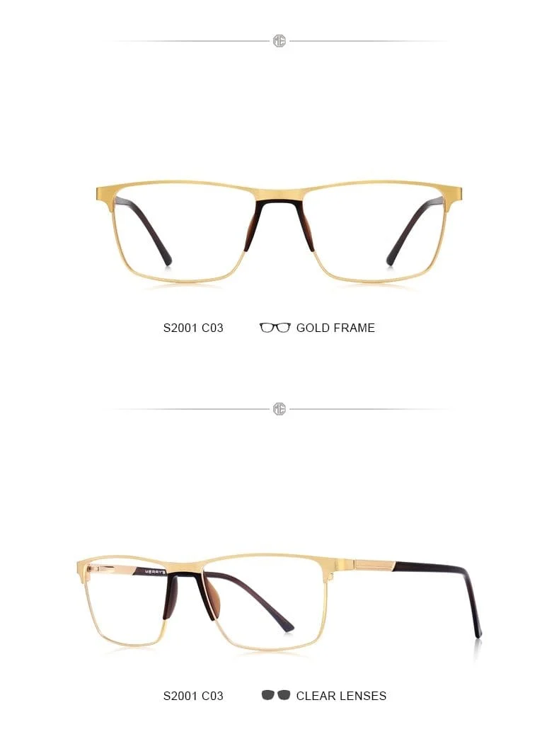 Männer Titan Legierung Brille Rahmen Mode Männlichen Quadratischen Ultraleicht Auge Myopie Brillen S2001