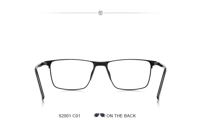 Männer Titan Legierung Brille Rahmen Mode Männlichen Quadratischen Ultraleicht Auge Myopie Brillen S2001